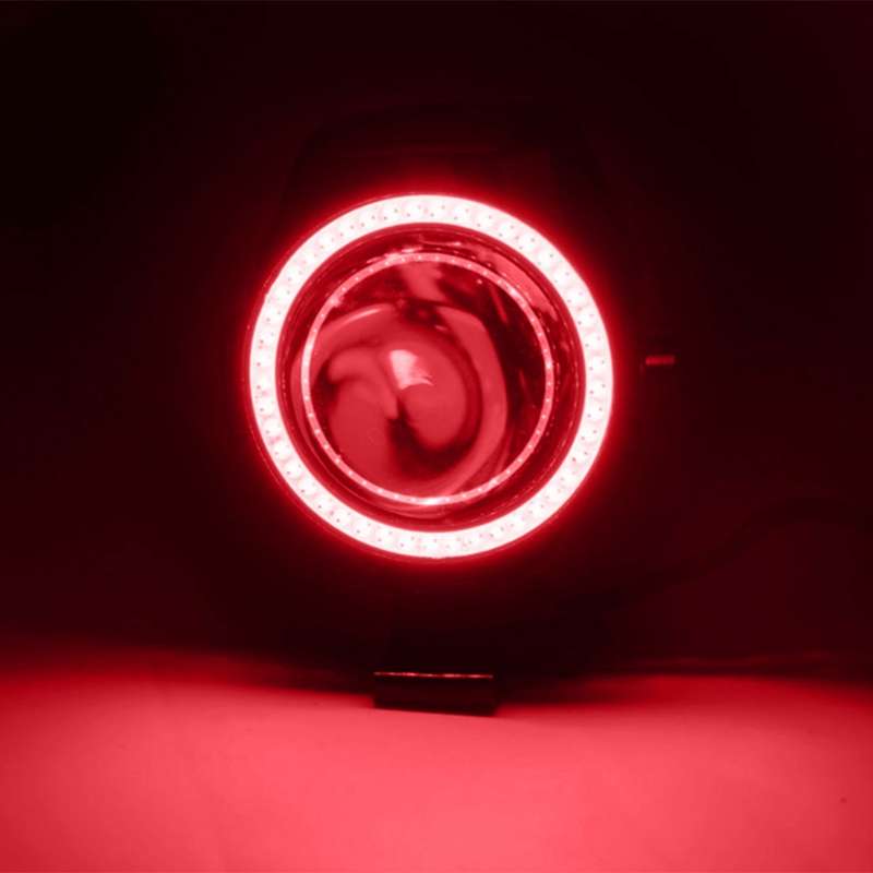 U7 10W 1000LM LED Life Waterproof Headlamp Light with Angel Eyes Light for Motorcycle / SUV, DC 12V(