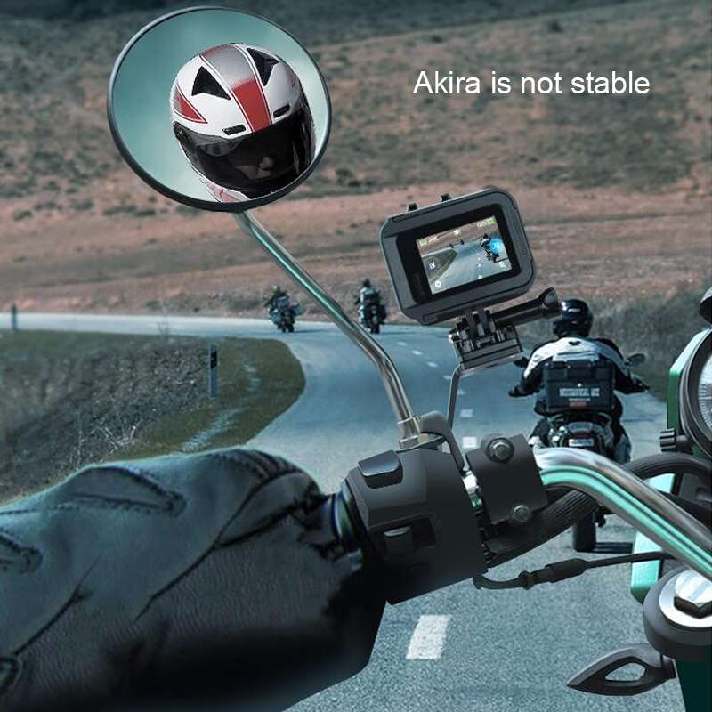 RUIGPRO Motorcycle Handlebar Alloy Phone Bracket for GoPro, Insta360, DJI and Other Action Cameras(B
