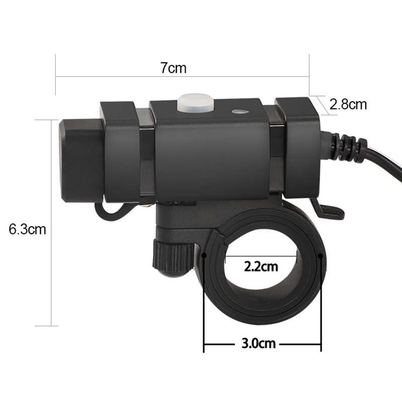 Motorcycle Mobile Phone Charger QC3.0 PD Fast Charge Charger U-type Terminal