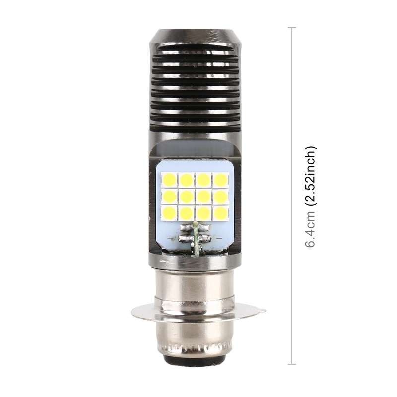 PX15D DC12V / 7.4W Motorcycle LED Headlight with 24LEDs SMD-3030 Lamp Beads (White Light)