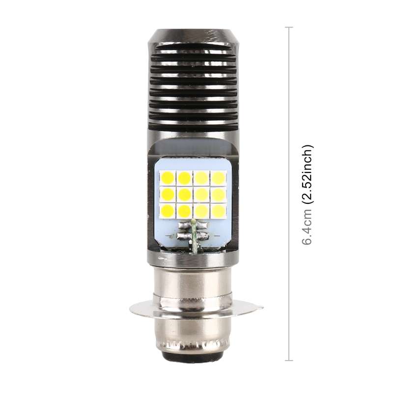 PX15D DC12V / 7.4W Motorcycle LED Headlight with 24LEDs SMD-3030 Lamp Beads (White Light)