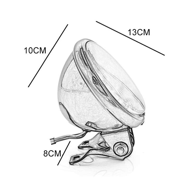 5.75 inch Motorcycle Black Shell Retro Lamp LED Headlight Modification Accessories for CG125 / GN125