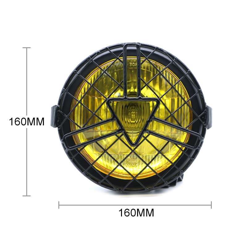 Motorcycle Arrowhead Reticular Retro Lamp LED Headlight Modification Accessories for CG125 / GN125 (