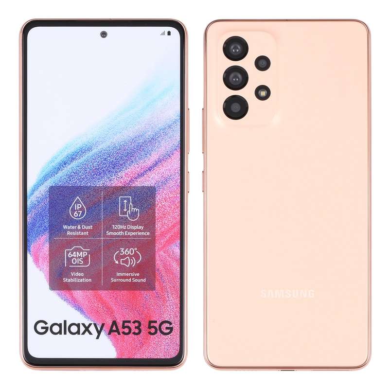 For Samsung Galaxy A53 5G Original Color Screen Non-Working Fake Dummy Display Model(Gold)