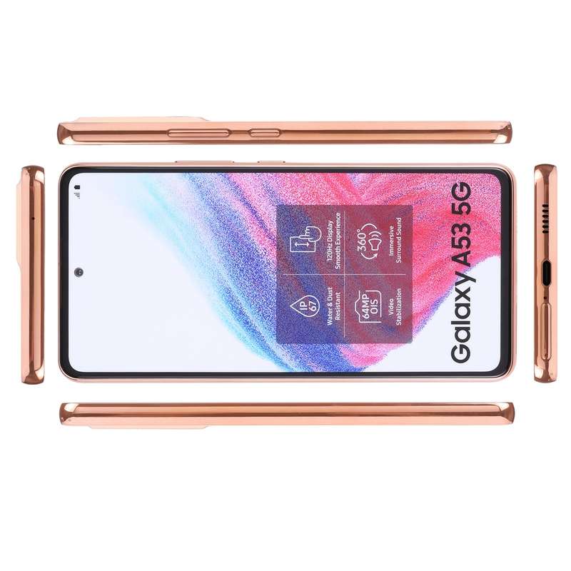 For Samsung Galaxy A53 5G Original Color Screen Non-Working Fake Dummy Display Model(Gold)