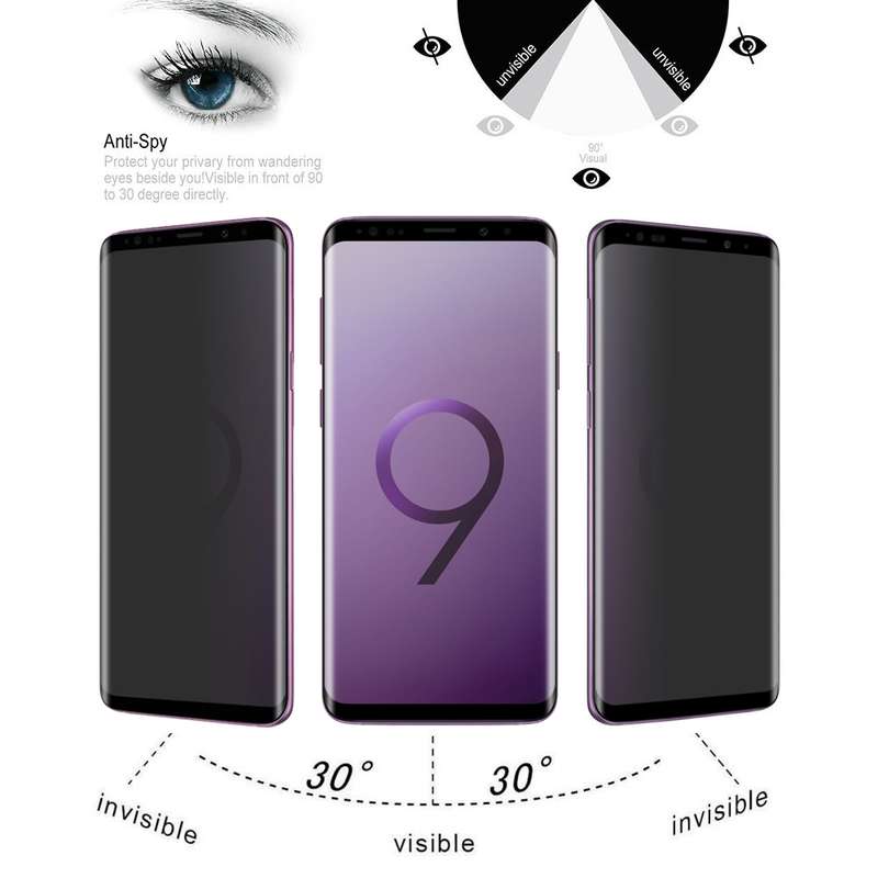 UV Full Cover Anti-spy Tempered Glass Film for Galaxy Note 10+