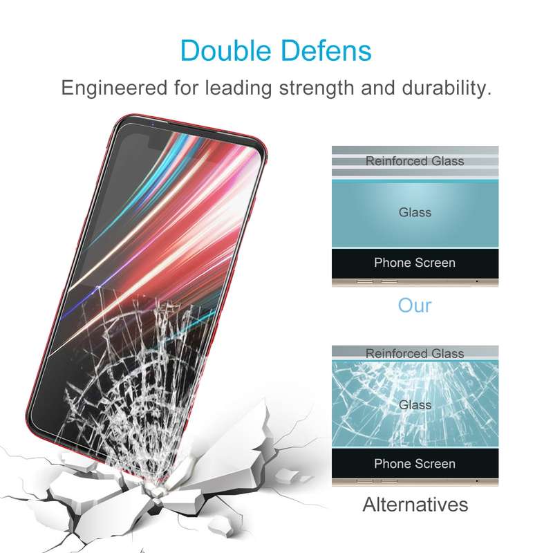 For ZTE nubia Red Magic 5G / Magic 5S 50 PCS 0.26mm 9H 2.5D Tempered Glass Film