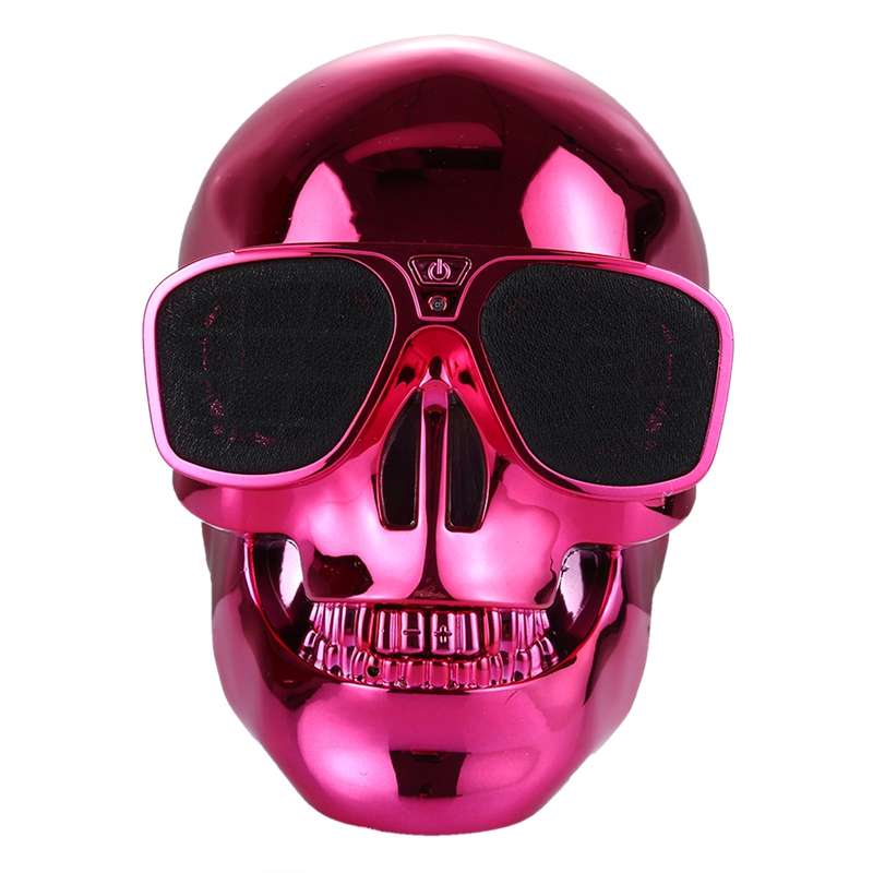 Sunglasses Skull Bluetooth Stereo Speaker, for iPhone, Samsung, HTC, Sony and other Smartphones (Gol