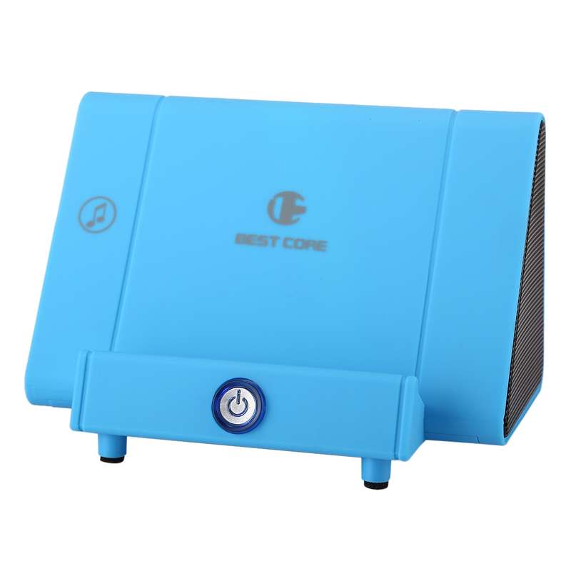 SY317A Portable Phone Stand Wireless Induction Stereo Speaker, Support Hands-free Calls & AUX IN(Blu