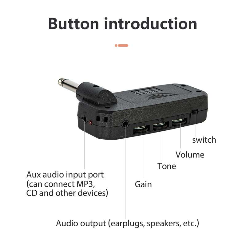 JOYO I-PLUG Electric Guitar Amplifier Portable Mini Headphone Amplifier