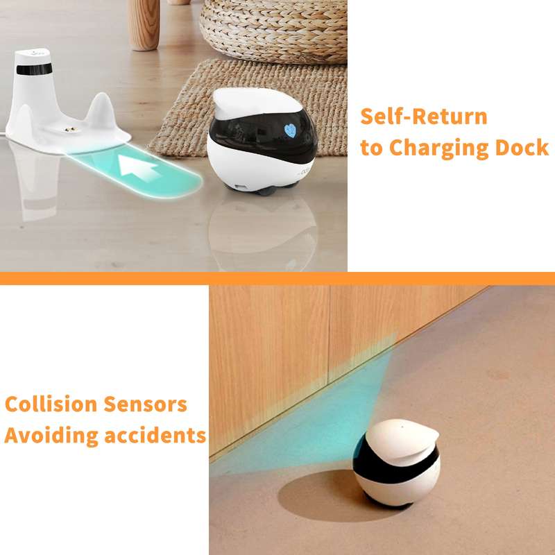 EBO SE 1080P HD Smart Home Companion Robot Remote Monitoring Camera, Support Infrared Night Vision &