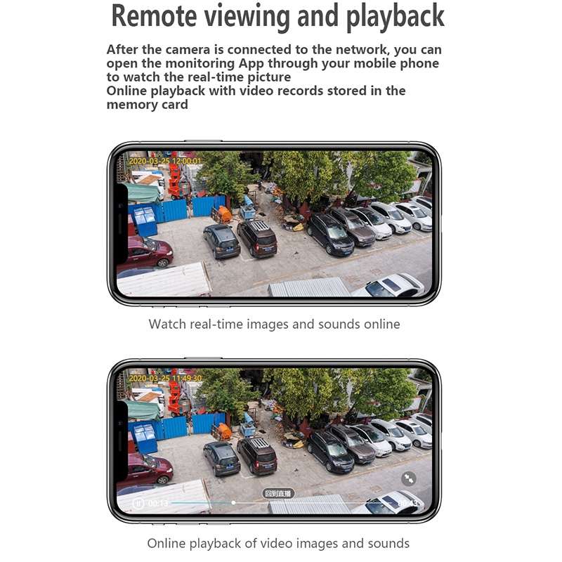 VESAFE Y4P Outdoor HD 1080P Solar Power Security IP Camera, Support Motion Detection & PIR Wake up,