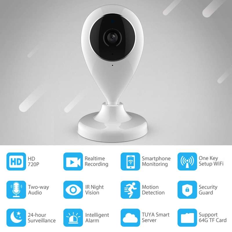 NEO NIP-55AI Indoor WiFi IP Camera, with IR Night Vision & Multi-angle Monitor & Mobile Phone Remot