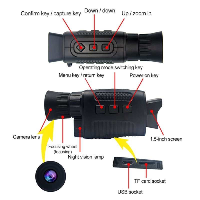 5X Infrared Digital Night Vision Monocular Thermal imager