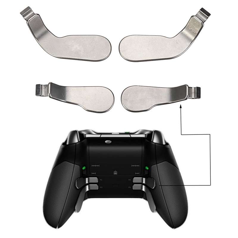 18 PCS Game Controller Handle Key Replacement Accessories for Xbox One ELITE(Black)
