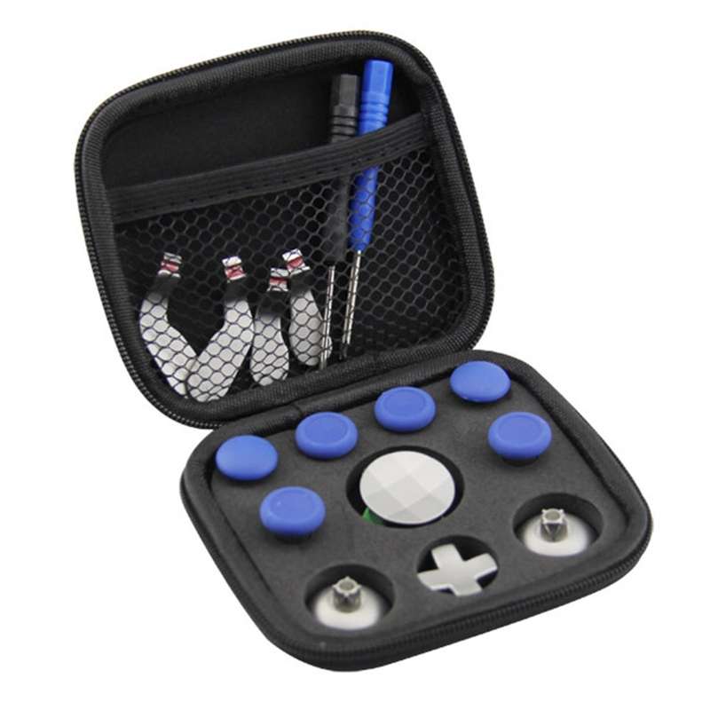 18 PCS Game Controller Handle Key Replacement Accessories for Xbox One ELITE(Black)