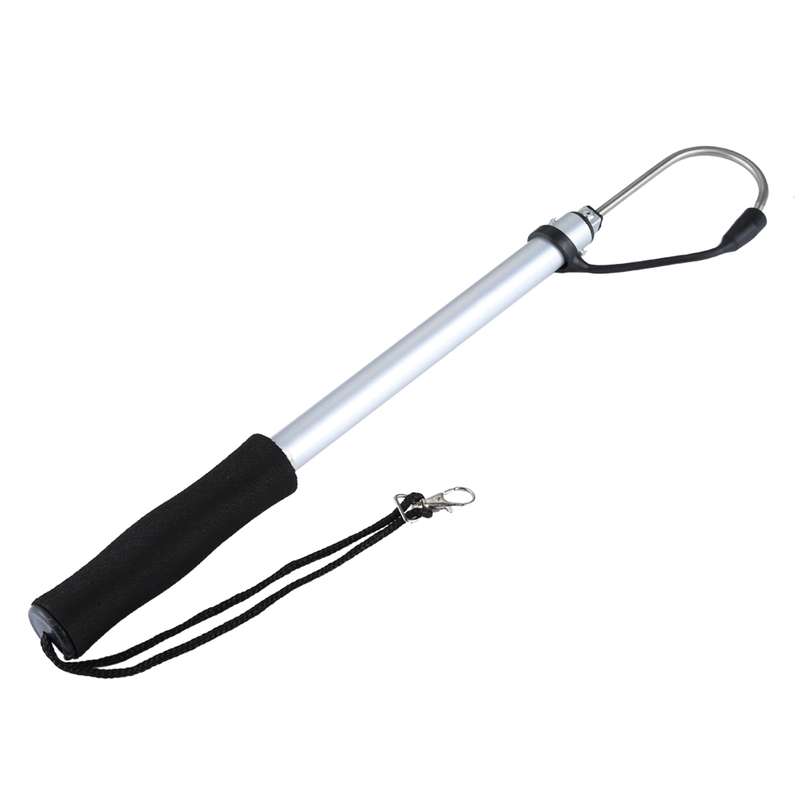 95cm Professional Extendable Fishing Spear Hook Tackle Fishing Landing Gaff with String