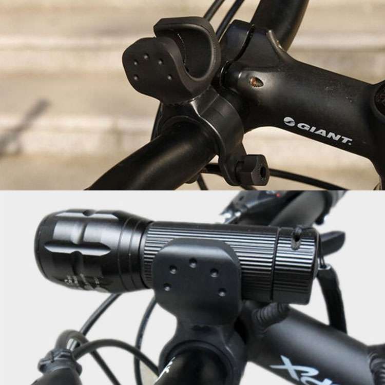 5 PCS 360 Degrees Rotation Mount Holder Clip Clamp, for Bicycle Bike Flashlight