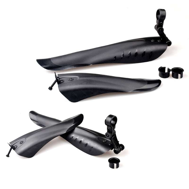 Mountain Road Fits Cycling Creative Mud Guard Dovetail Style Fenders Set for Bike Front And Rear(Bla