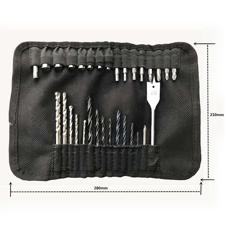 31 in1 Drill and Screwdriver Bit Set Industrial Spade Paddle Flat Wood Woodworking Boring Drill Bits