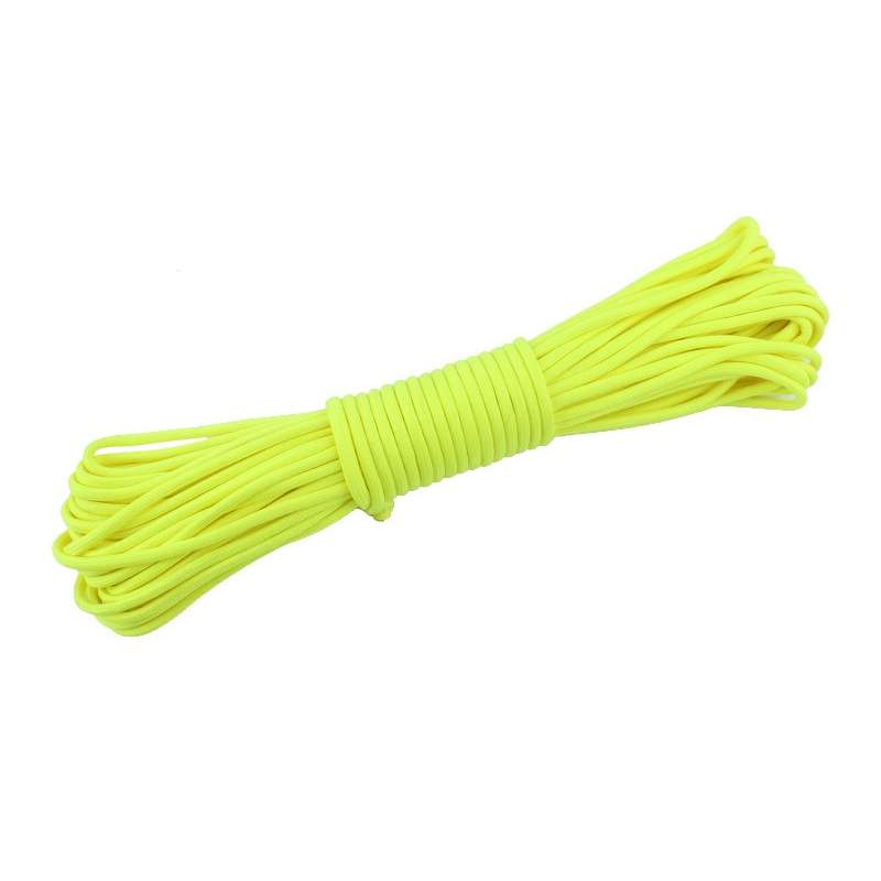20m 9-Core Nylon+Polyester Full-light Outdoor Camping Tent Rescue Bundled Fluorescent Climbing Rope(