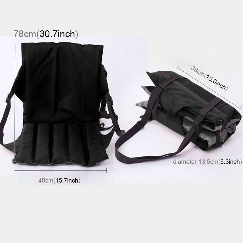 Outdoor Folding Seat Cushion With Backrest, Size: 78*40*2cm(Red)