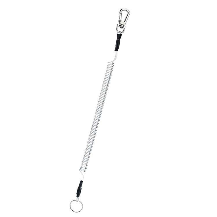 Outdoor Multi-functional Anti-lost Keychain TPU Spring Lanyard, Length: 32cm(Green)