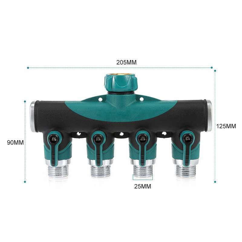 4 In 1 Multi-function Garden Water Sprinklers Lawn Irrigation Valve Water Dividing Controller Water