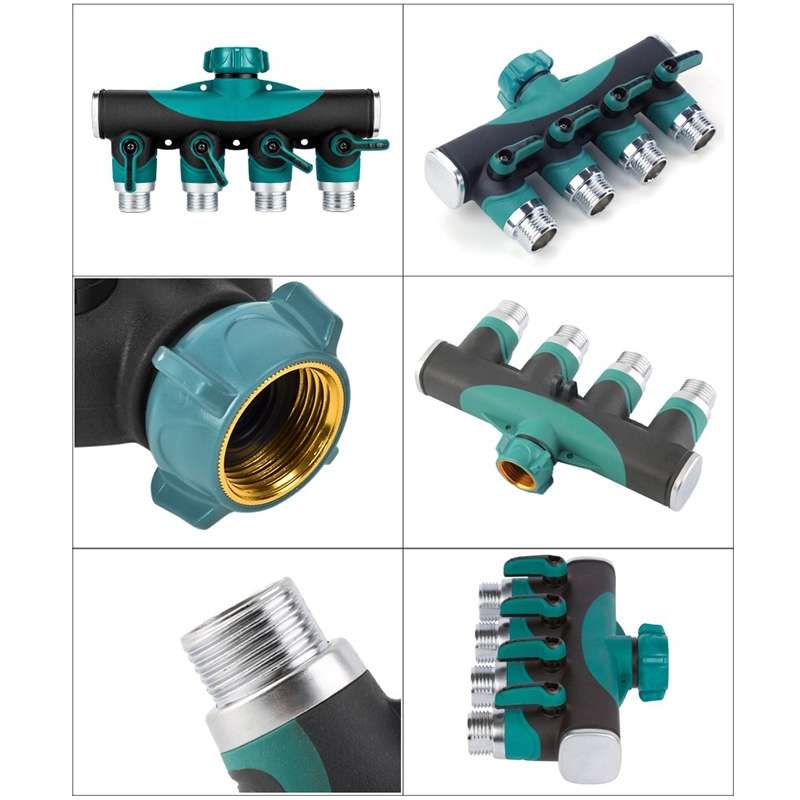 4 In 1 Multi-function Garden Water Sprinklers Lawn Irrigation Valve Water Dividing Controller Water