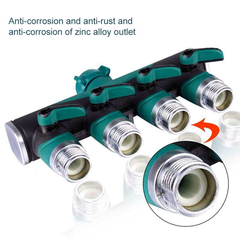 4 In 1 Multi-function Garden Water Sprinklers Lawn Irrigation Valve Water Dividing Controller Water