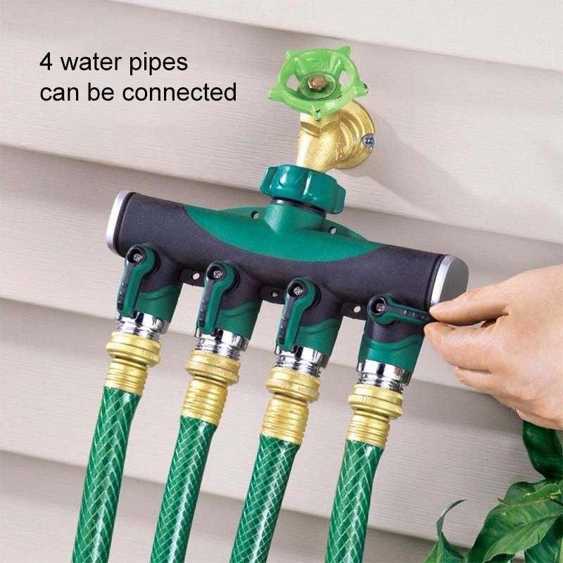 4 In 1 Multi-function Garden Water Sprinklers Lawn Irrigation Valve Water Dividing Controller Water