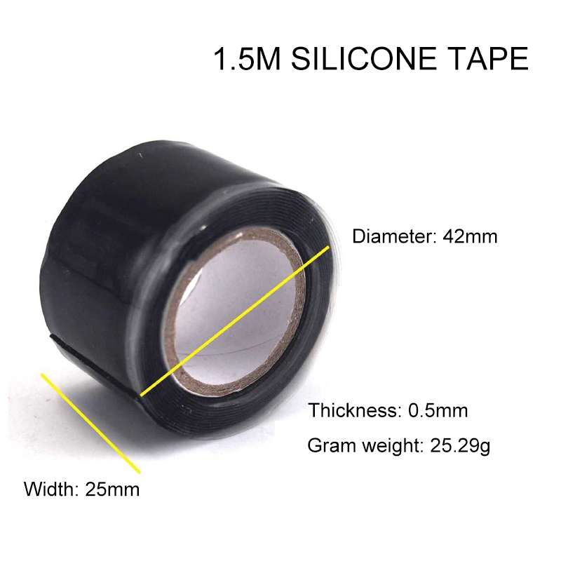 1.5M Multi-function Waterproof High Temperature Resistance Water Pipe Wire Silicone Self-adhesive Ta