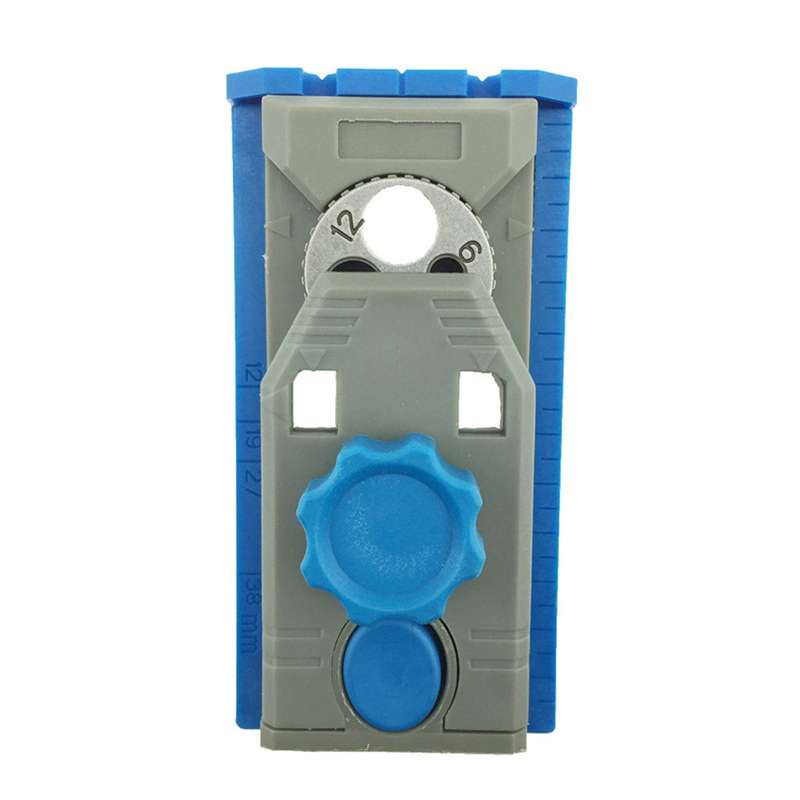 Angular Oblique Woodworking Borehole Locator Sheet Connector with Scale Marking