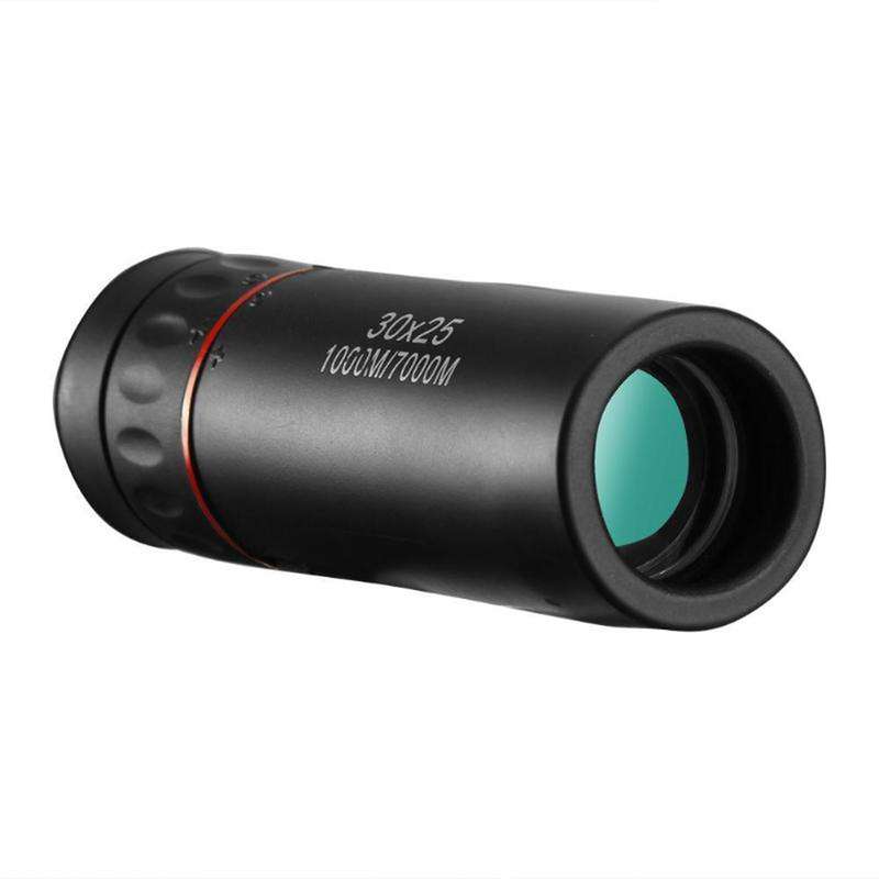 30x25 Mini Portable Optical Monocular Telescope (Black)