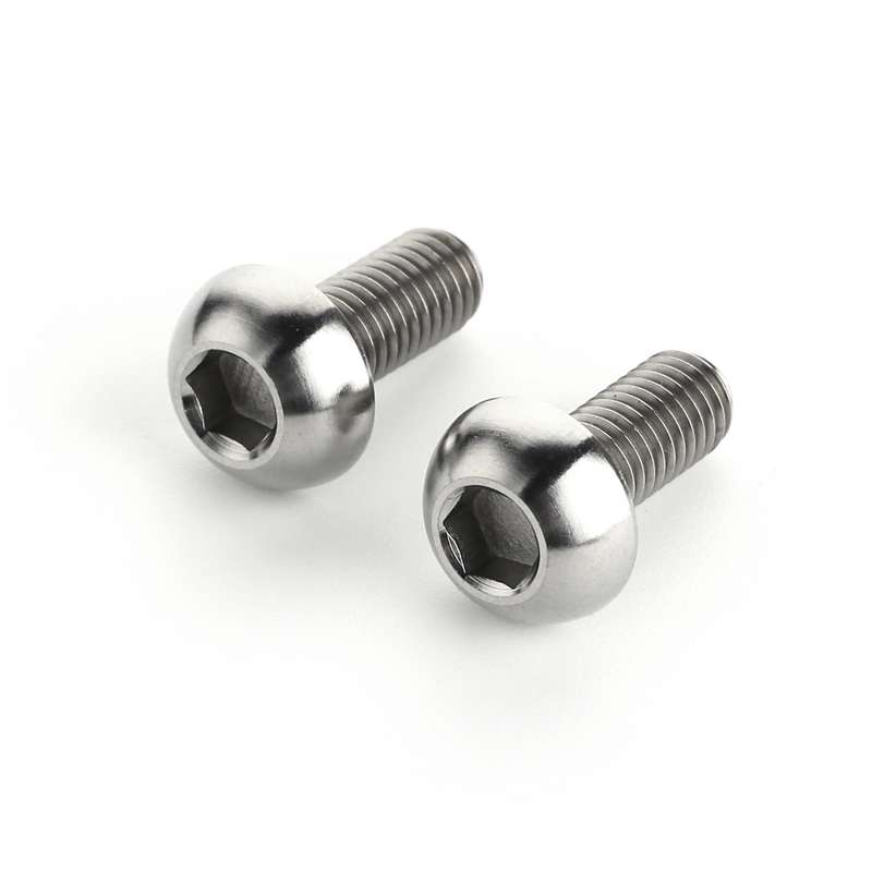 2 PCS Bicycle Accessories Titanium Bottle Cage Screw M5 12mm(Colour)