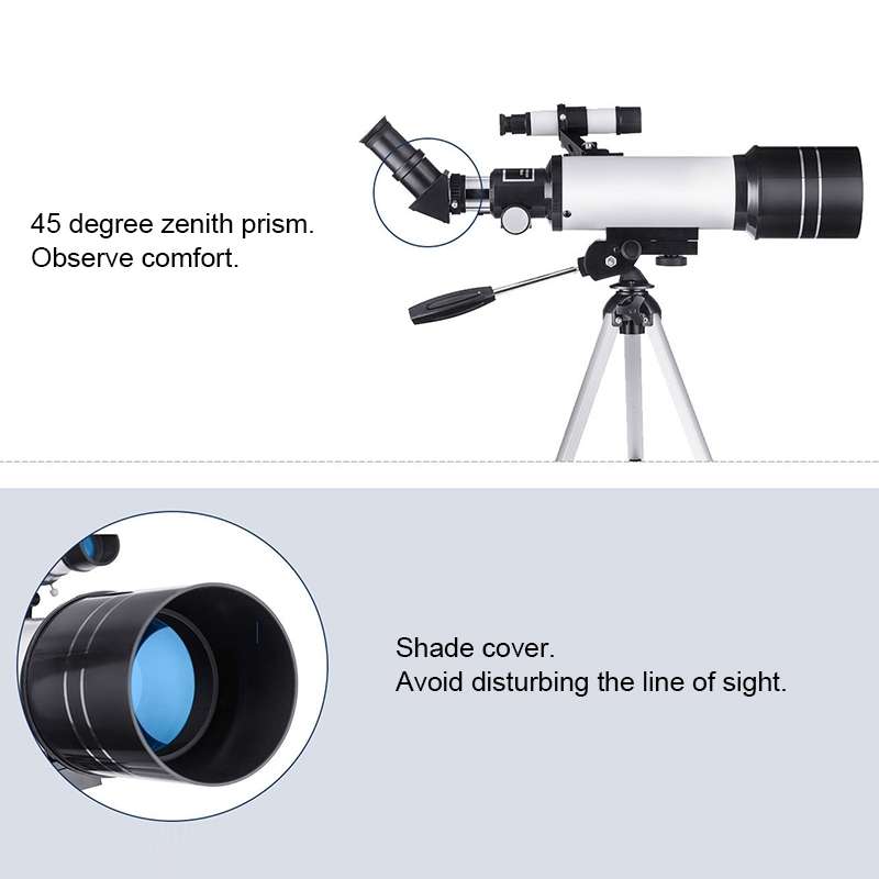 WR852 16x/66x70 High Definition High Times Astronomical Telescope with Tripod(Blue)