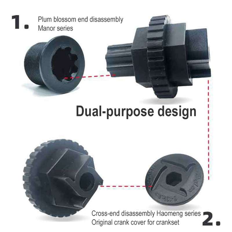 10 PCS BIKERSAY BT052 Bicycle Crankset Wrench Hollow Crank Cover Removal Install Tool