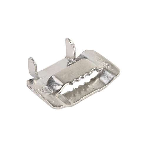 100 PCS 19.05mm 304 Stainless Steel Tie Lock Type Cable Wrapped Bundle Buckle
