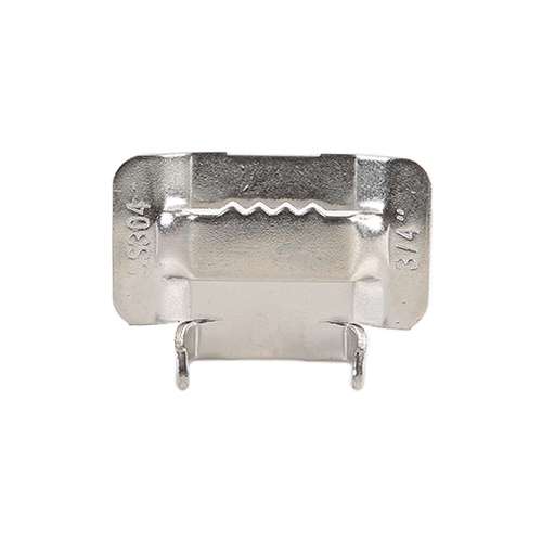 100 PCS 12.7mm 304 Stainless Steel Tie Lock Type Cable Wrapped Bundle Buckle
