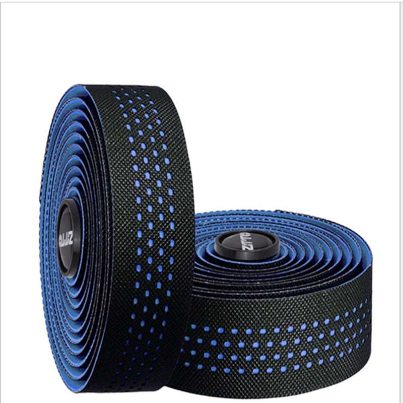 ZTTO Road Bike Handle Bar Tape Non-slip Anti-Vibration PU Leather Breathable Wear-resisting(Green)