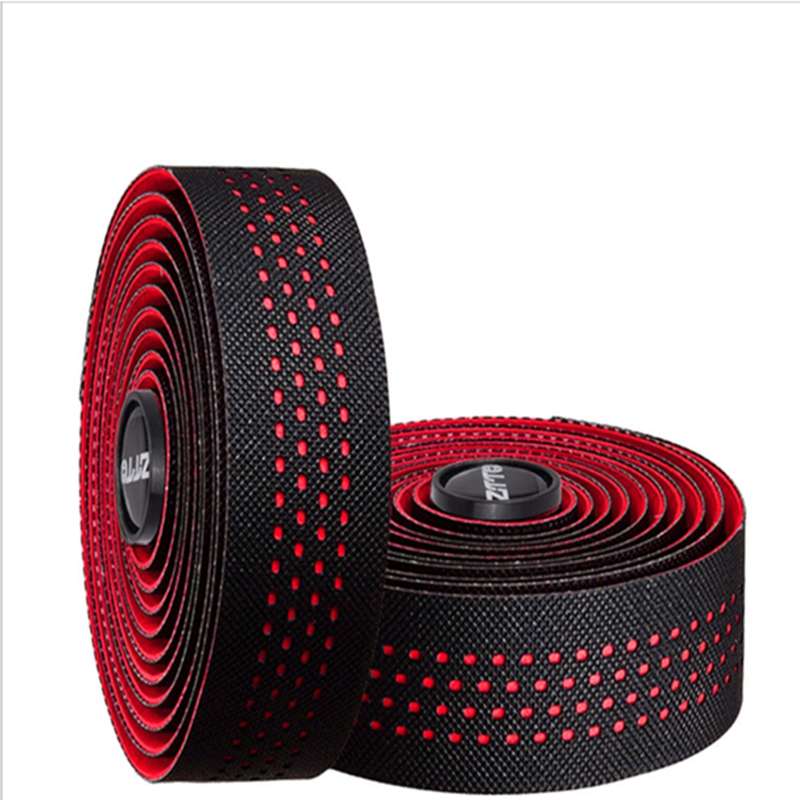 ZTTO Road Bike Handle Bar Tape Non-slip Anti-Vibration PU Leather Breathable Wear-resisting(Green)