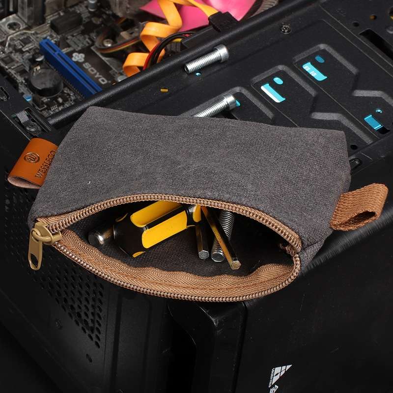 17 x 11.5 x 4cm Electrician Repair Hardware Tool Carrying Bag(Grey)