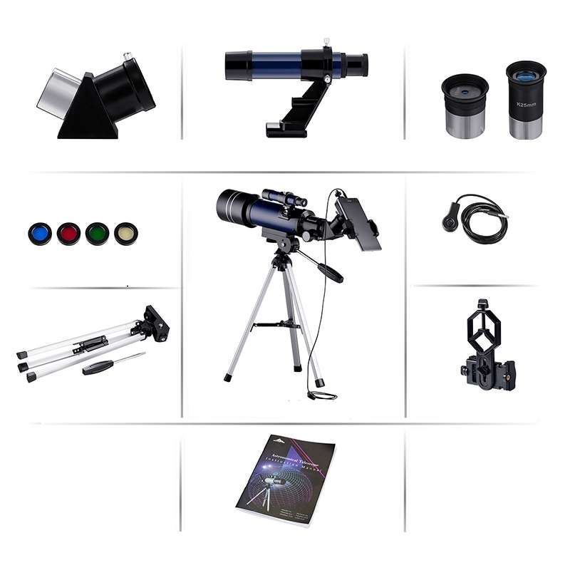 WR852-3 16x/66x70 High Definition High Times Astronomical Telescope with Tripod & Phone Fixing Clip