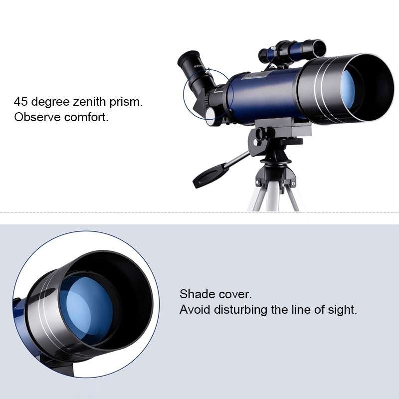 WR852-3 16x/66x70 High Definition High Times Astronomical Telescope with Tripod & Phone Fixing Clip