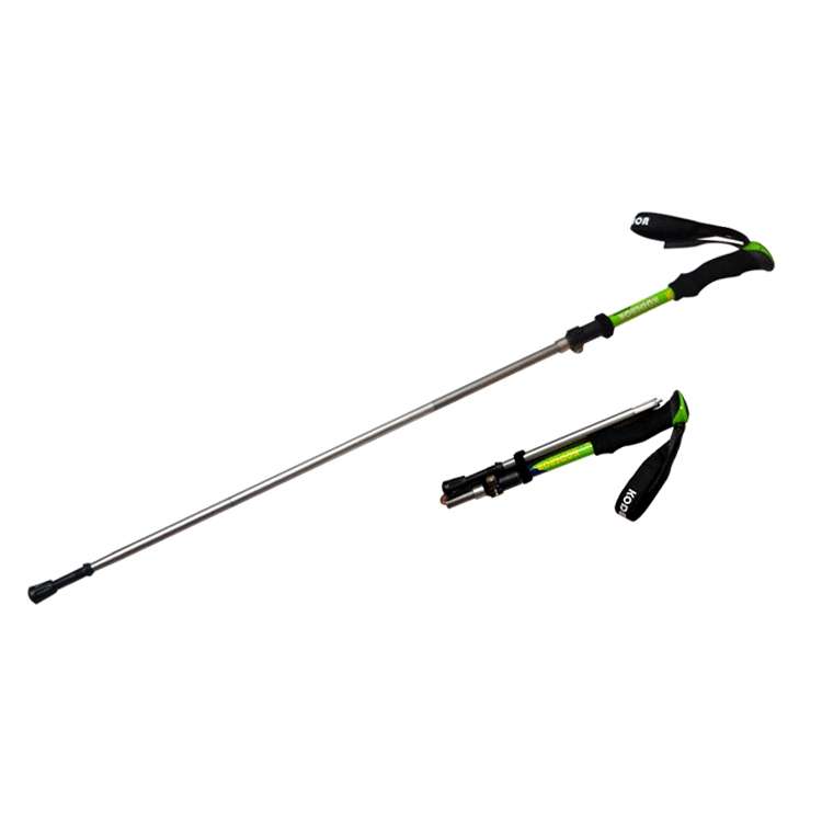 125cm Adjustable Portable Outdoor Aluminum Alloy Trekking Poles Stick(Blue)