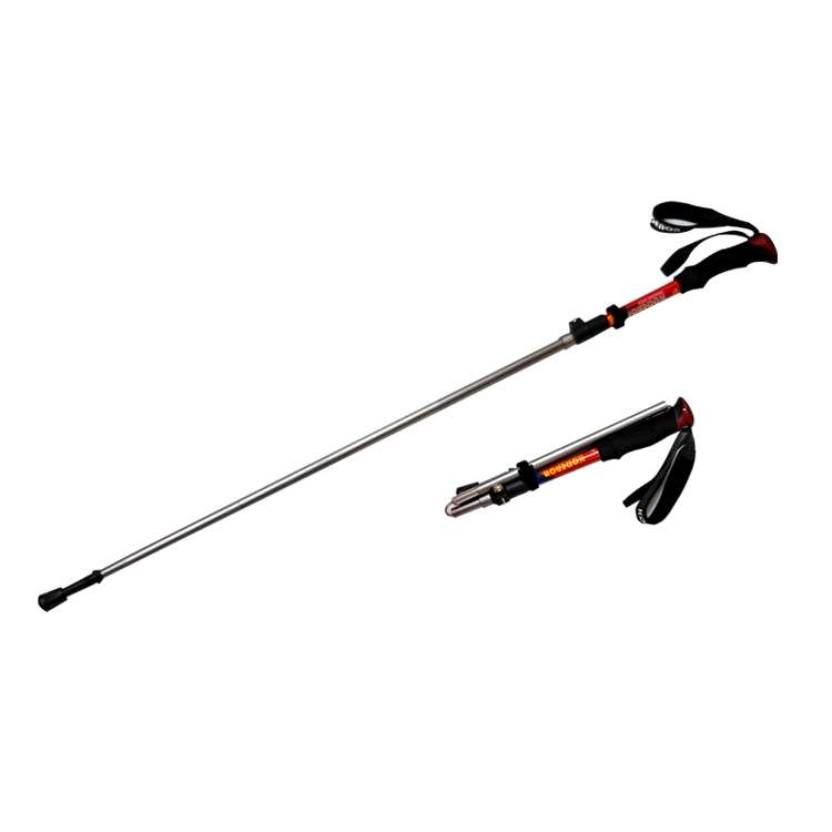 125cm Adjustable Portable Outdoor Aluminum Alloy Trekking Poles Stick(Blue)
