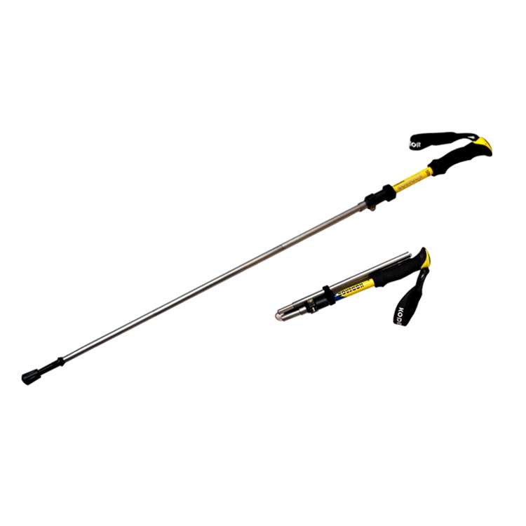 125cm Adjustable Portable Outdoor Aluminum Alloy Trekking Poles Stick(Blue)