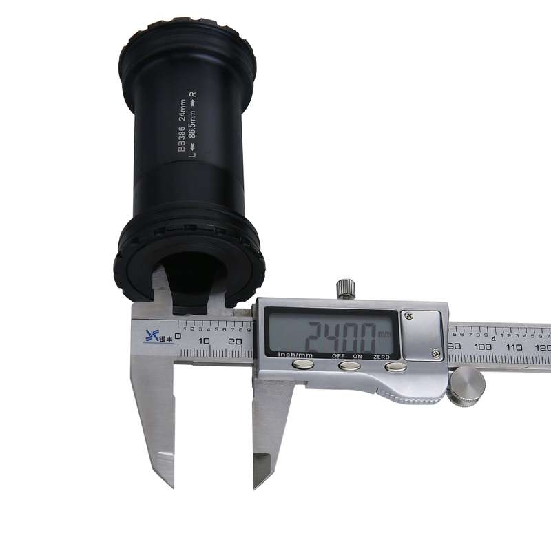 BB386 Press Fit Style EVO Bottom Bracket Fits 86.5mm for SHIMANO / SRAM / FSA Mountain Bike (Black)