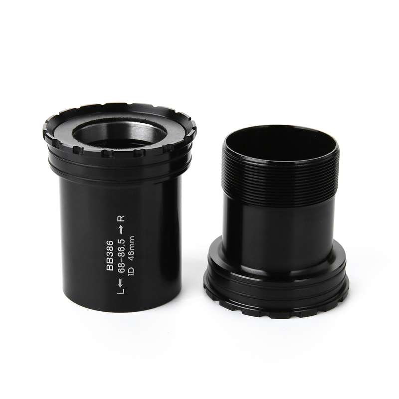 BB386 Press Fit Style EVO Bottom Bracket Fits 86.5mm for SHIMANO / SRAM / FSA Mountain Bike (Black)