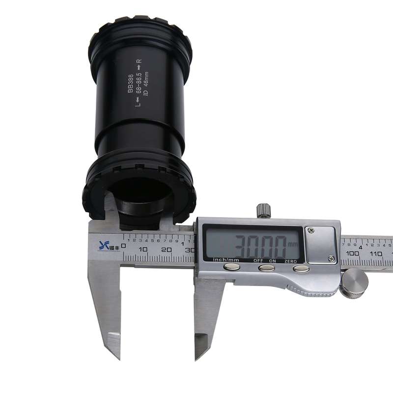 BB386 Press Fit Style Bottom Bracket Fits 68-86.5mm for SRAM / Rotor / FSA Mountain Bike (Black)